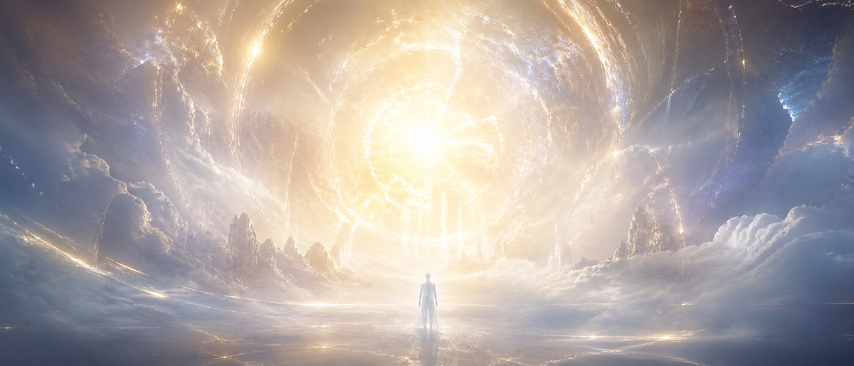 Символический образ сознания, встречающего ясный свет после смерти