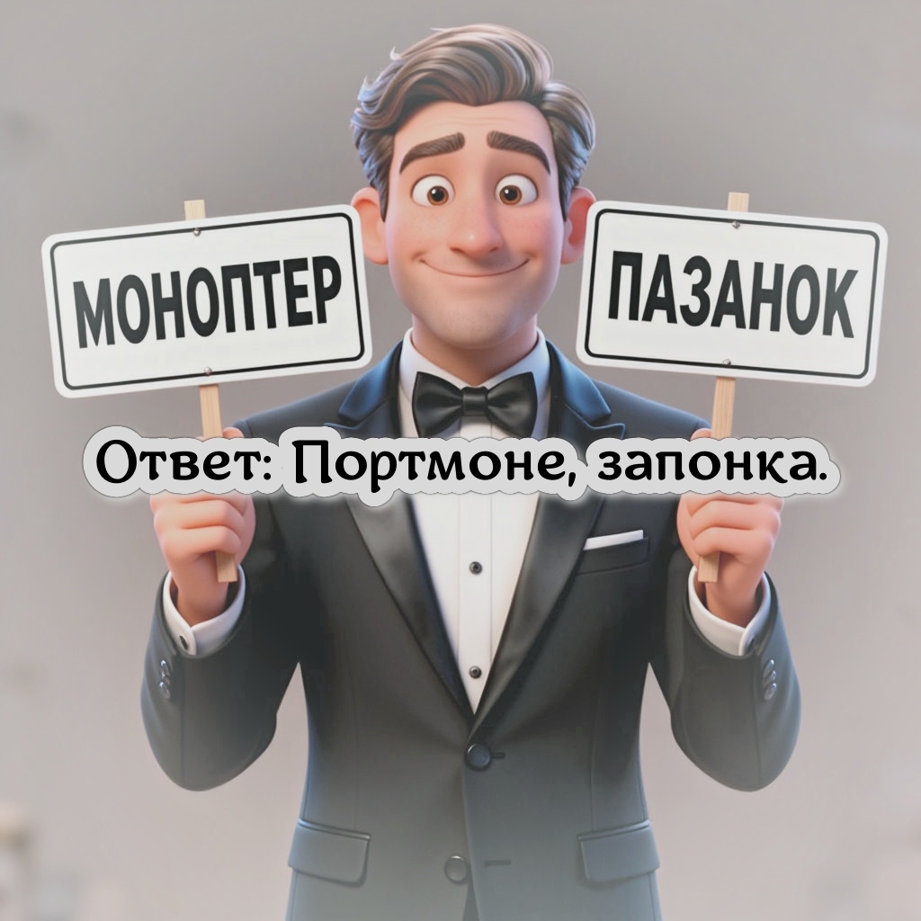 Портмоне, запонка.