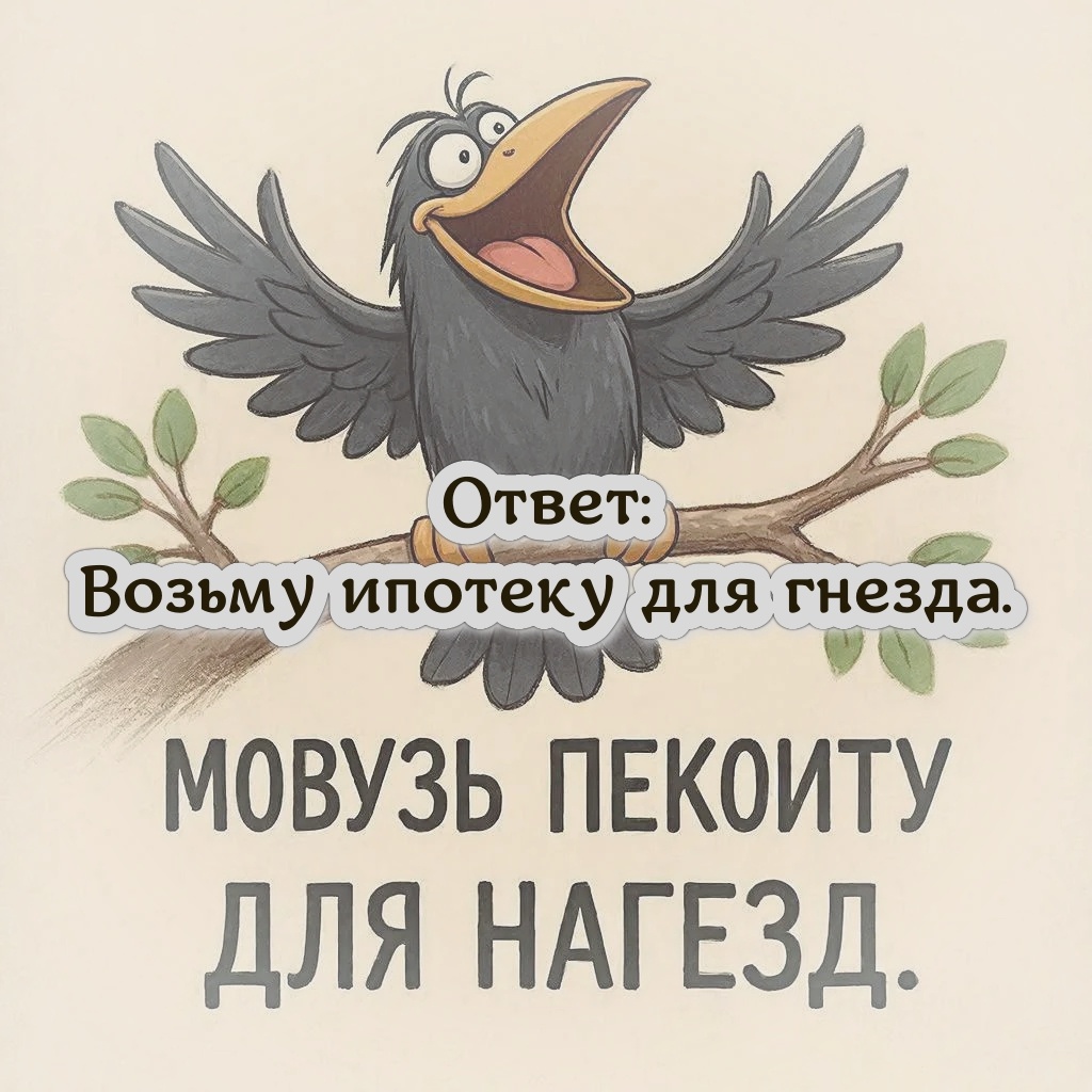 Возьму ипотеку для гнезда.