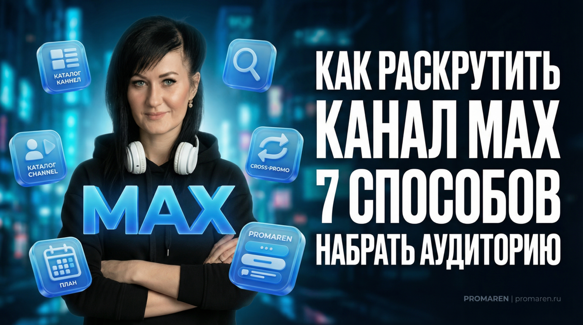    Как раскрутить канал MAX: 7 способов набрать аудиторию | Марина Погодина, PROMAREN Марина Погодина