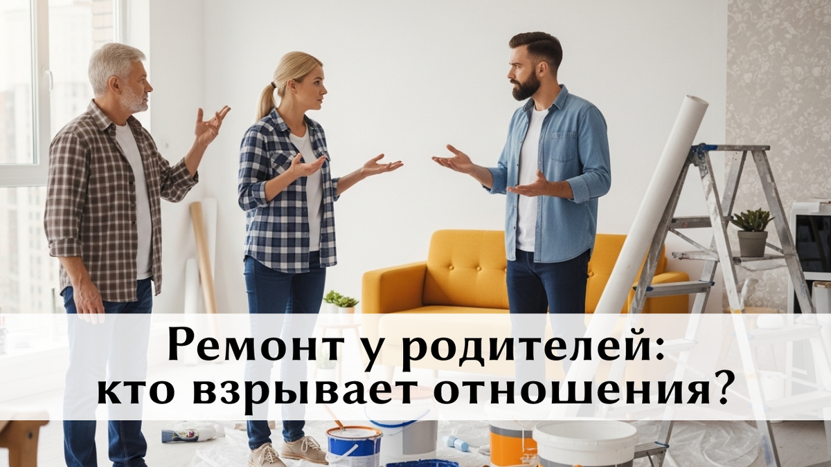 Семья спорит о ремонте. Напряжение в воздухе.