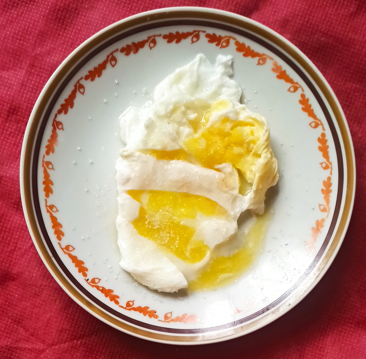 Яйцо с сахаром. 