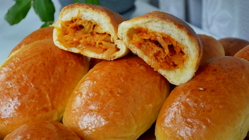 Домашние пирожки с капустой