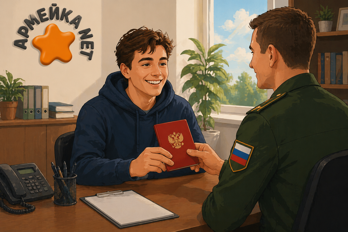 Получение военного билета 