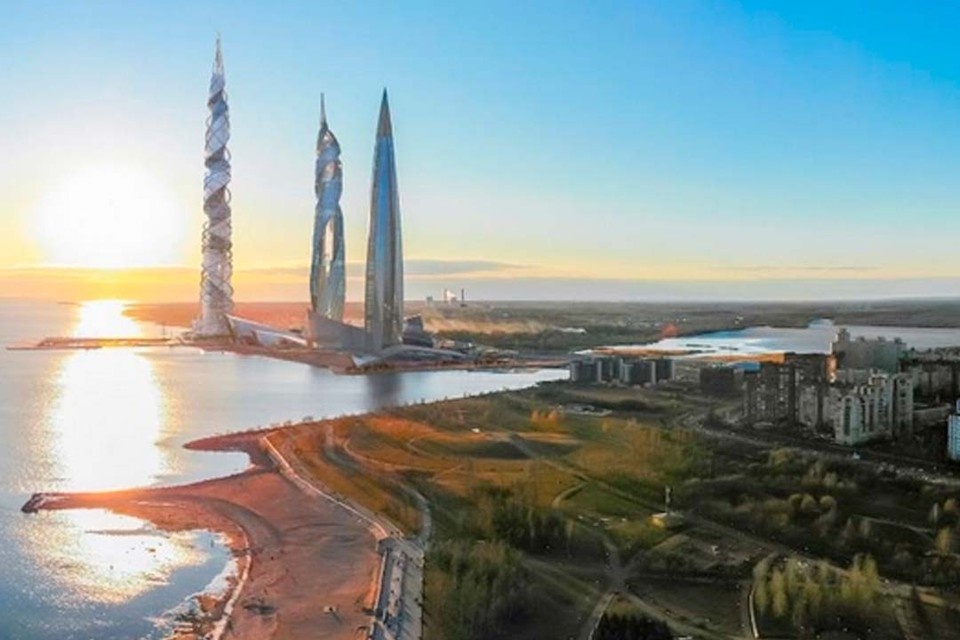    Такой вид откроется, если оказаться в Парке 300-летия Петербурга. Фото: «Институт современного государственного развития»