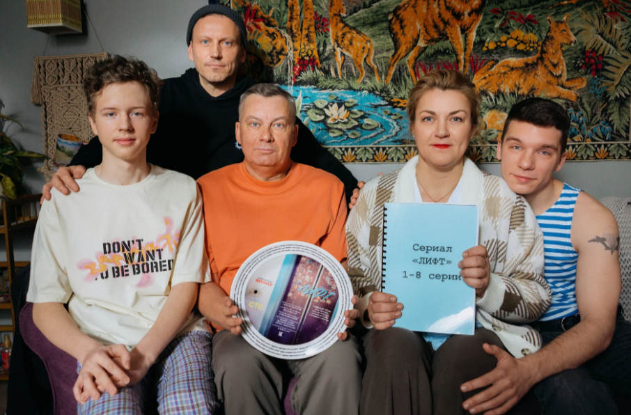 Рабочие моменты съёмок.