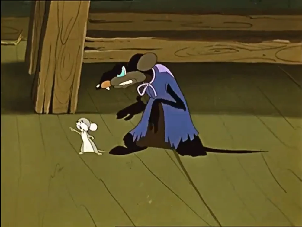 Крыса Шушара в мультфильме "Приключения Буратино". Источник: zlodei.fandom.com/