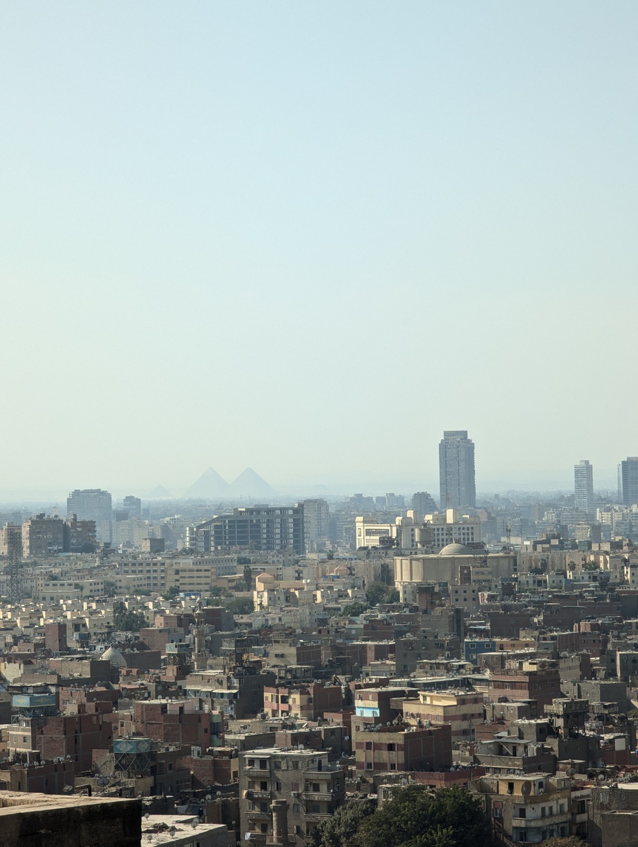 Пирамиды Гизы. Вид со смотровой площадки Цитадели Саладина