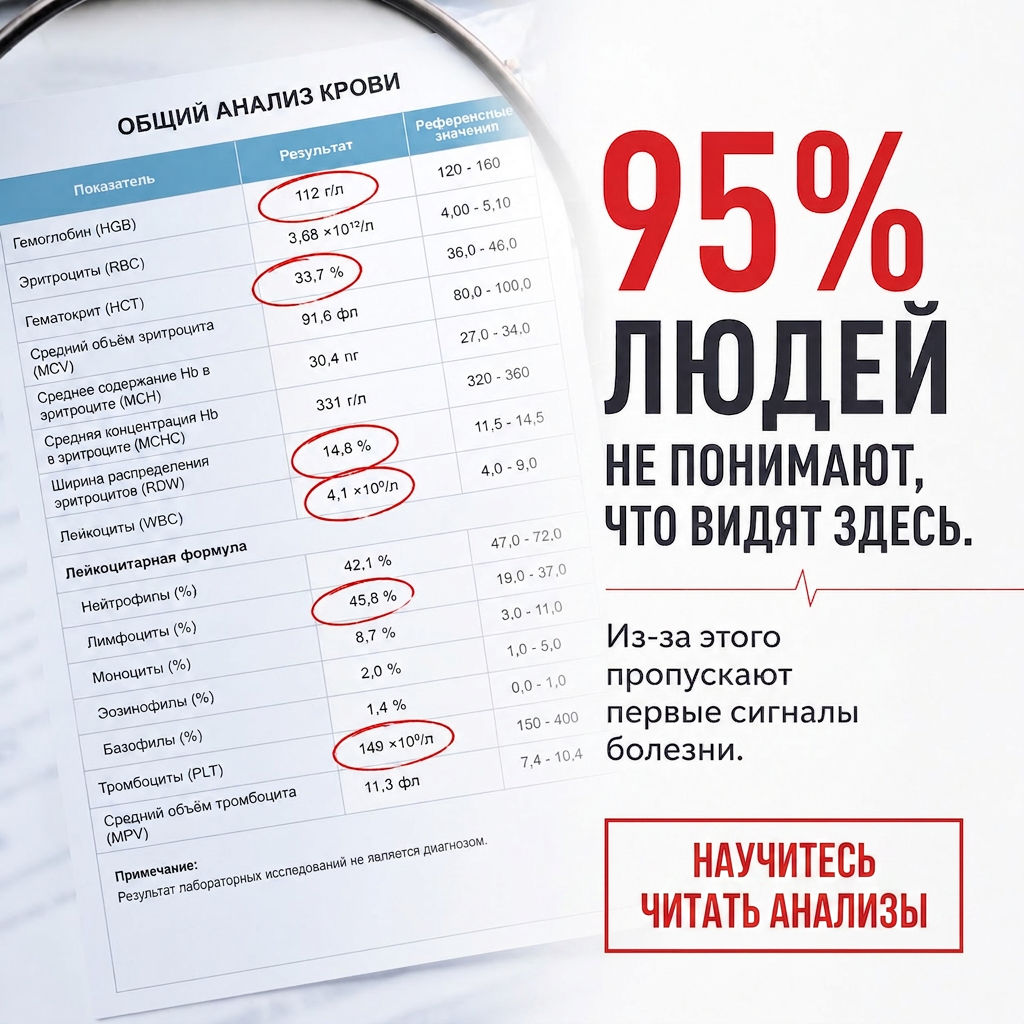 общий анализ крови расшифровка