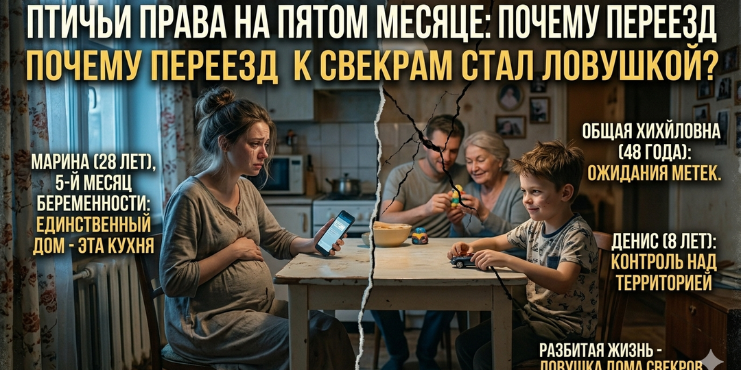 Птичьи права на пятом месяце: Почему переезд к свекрам стал ловушкой?