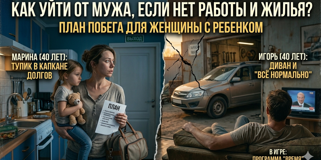 Как уйти от мужа, если нет работы и жилья?