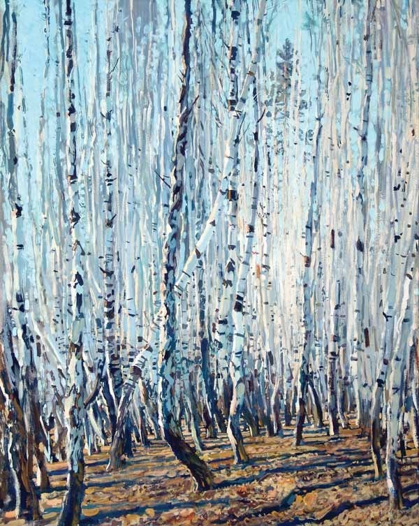 Абакумов. Весенний ситец. 2001. Холст, акрил. 99x80.