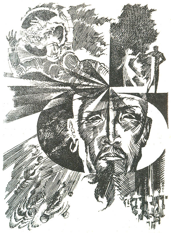 Владимир Смирнов. Иллюстрация к сборнику Спартака Ахметова "Алмаз "Шах". Изображение взято из открытых источников