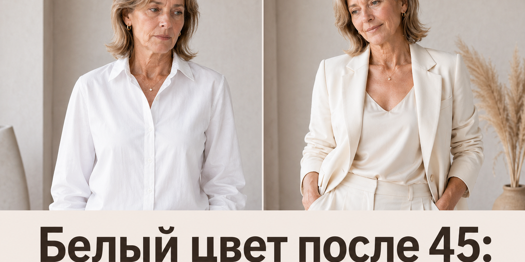Белый цвет может старить: какие вещи портят образ после 45