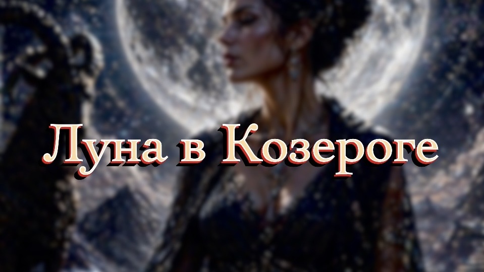 Луна в Козероге: внутрення структура, на которой держится устойчивость