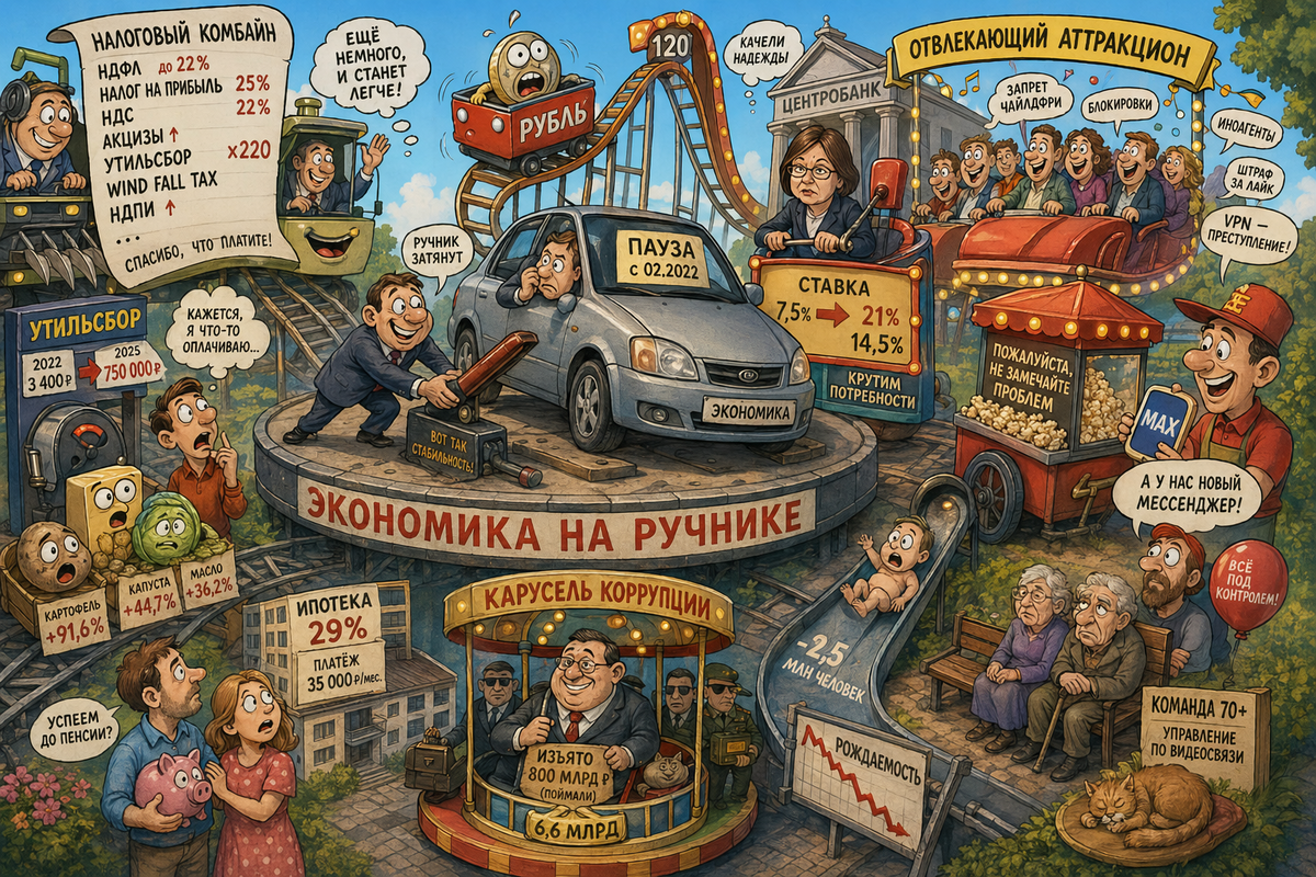 Кнопка «pause» зажата намертво: пятый год российской экономики
