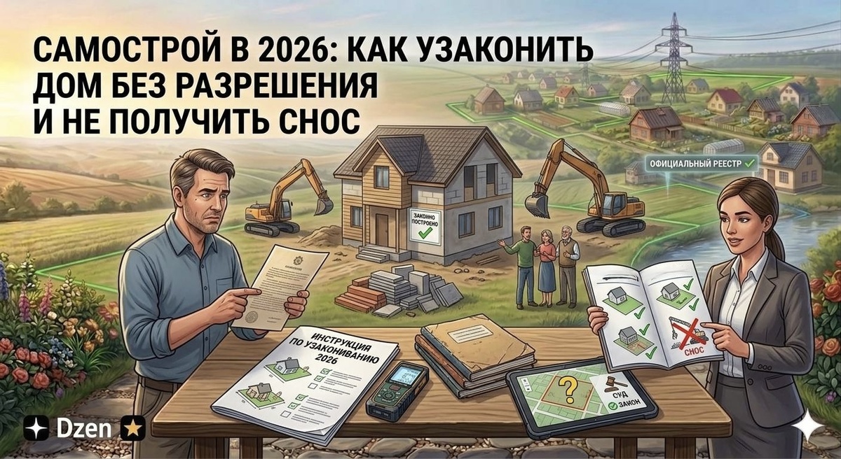 Самострой можно узаконить без суда, если дом стоит на вашем участке и не нарушает нормы.
Главное — правильно оформить документы и не допустить ошибок в техническом плане и границах.
