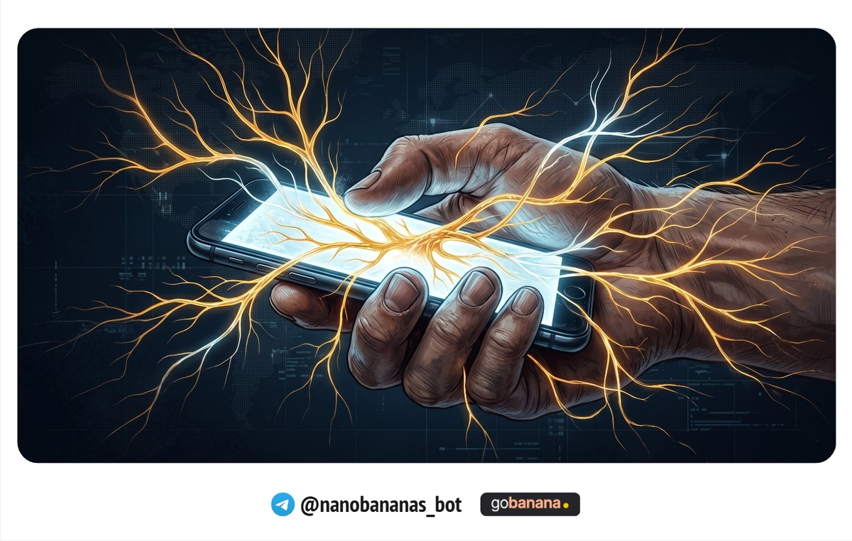 Иллюстрация для поста о технологиях и ИИ