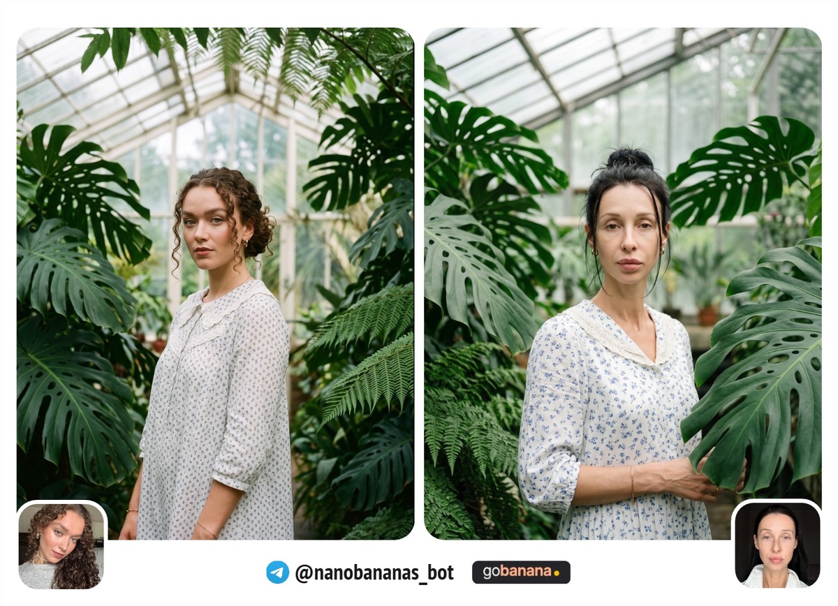 Портрет в ботаническом саду — весенняя съёмка