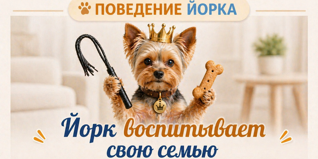 Йорк воспитывает хозяина: 5 признаков, что он главный