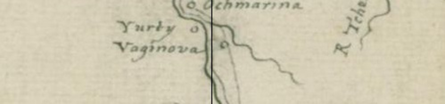 Фрагмент карты, 1724 г.