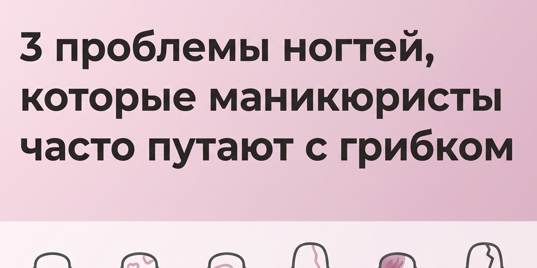 3 проблемы ногтей, которые маникюристы часто путают с грибком