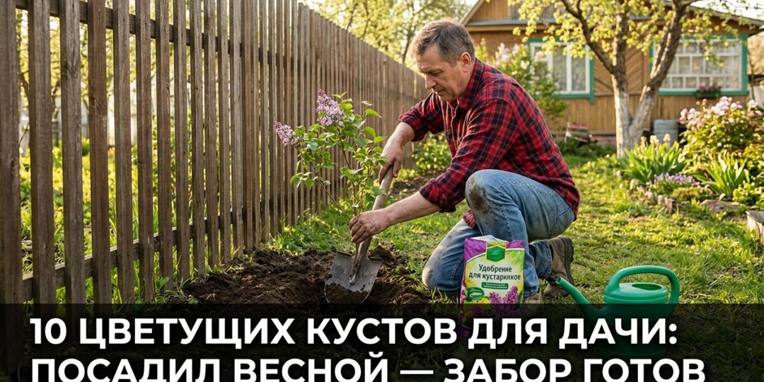 10 цветущих кустов для дачи: посадил весной — забор готов