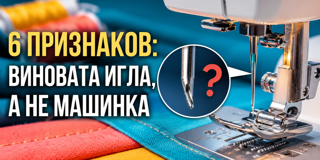6 признаков, что виновата игла, а не швейная машинка