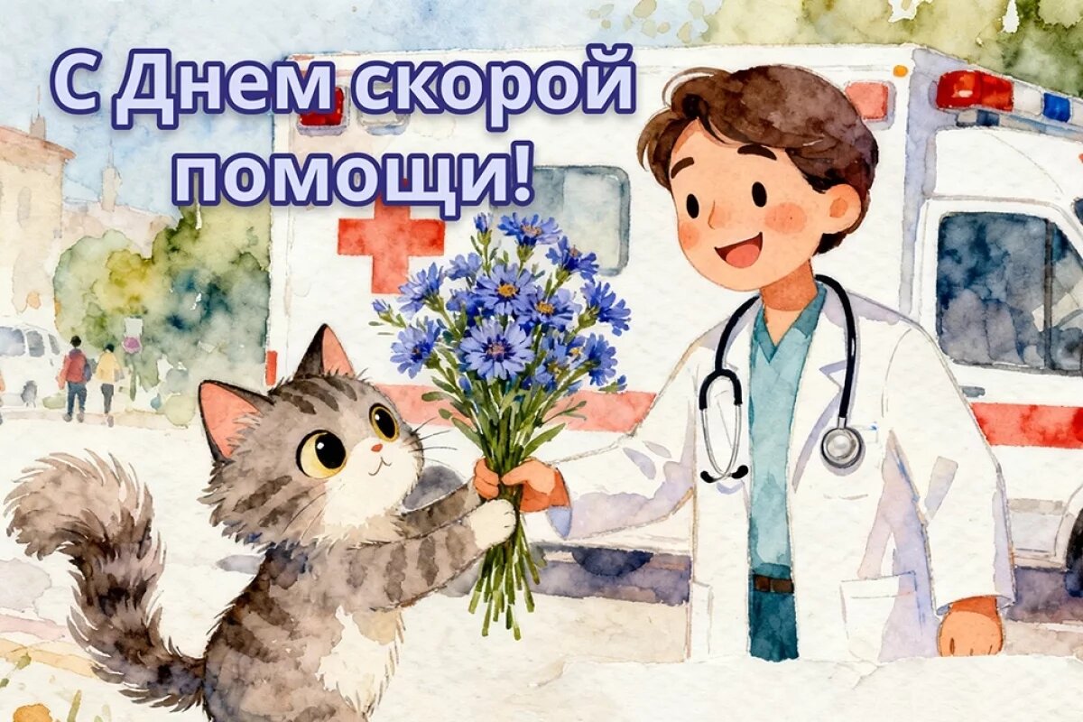    30+ открыток с Днем скорой помощи.
