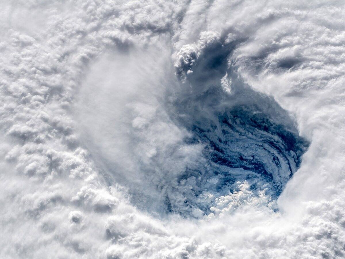    Вид на ураган "Флоренс" с МКС | © Фото : ESA/Alexander Gerst