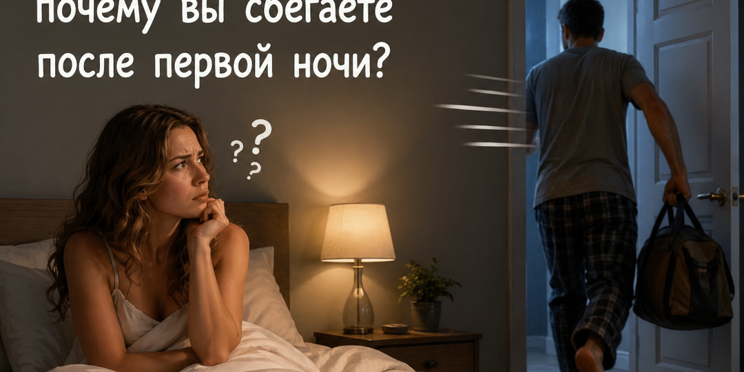 Мужчины, объясните: почему вы сбегаете после первой ночи?