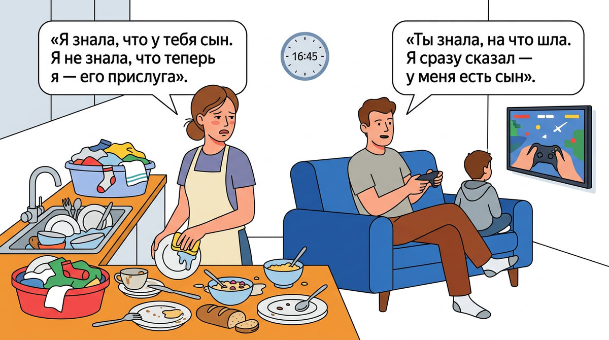 Вышла за мужчину с сыном 8 лет. Не знала, что это значит: готовить, стирать и убирать за пасынком каждые выходные два года подряд 