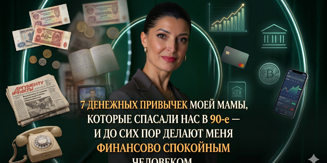 7 денежных привычек моей мамы, которые спасали нас в 90-е - и до сих пор делают меня финансово спокойным человеком.