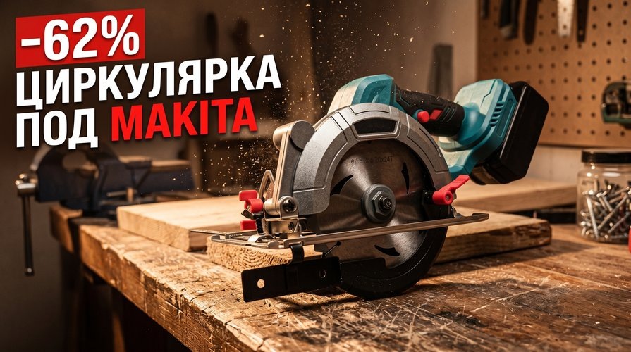 Циркулярка PATUOPRO за 3 089₽ под аккумулятор Makita