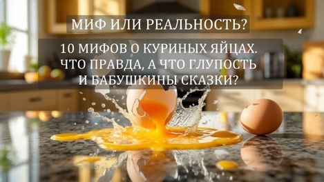 10 МИФОВ О КУРИНЫХ ЯЙЦАХ. ЧТО ПРАВДА, А ЧТО ГЛУПОСТЬ И БАБУШКИНЫ СКАЗКИ?