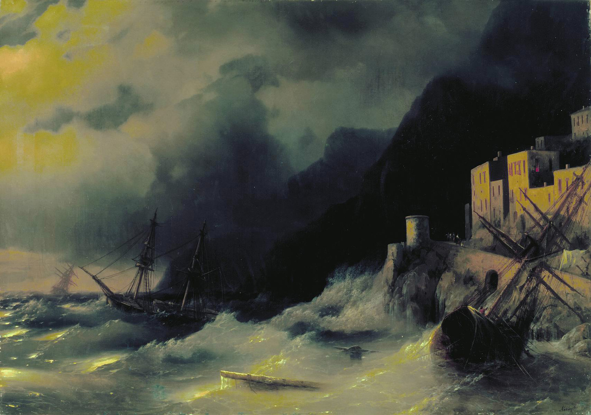 Картина «Буря на море»