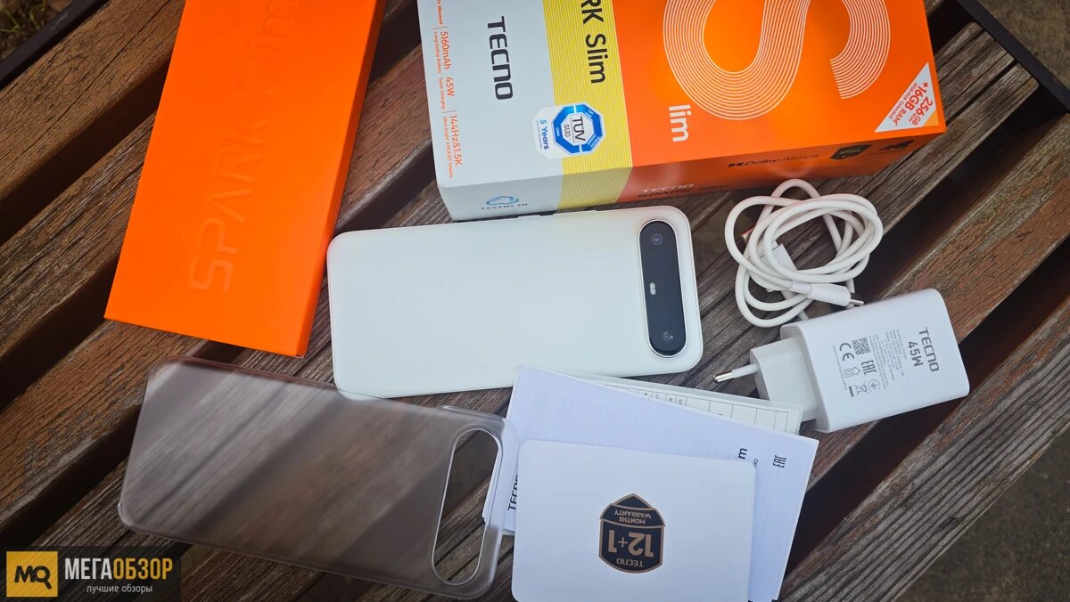    Обзор Tecno Spark Slim. Доступный и тонкий смартфон с ИИ MegaObzor.com