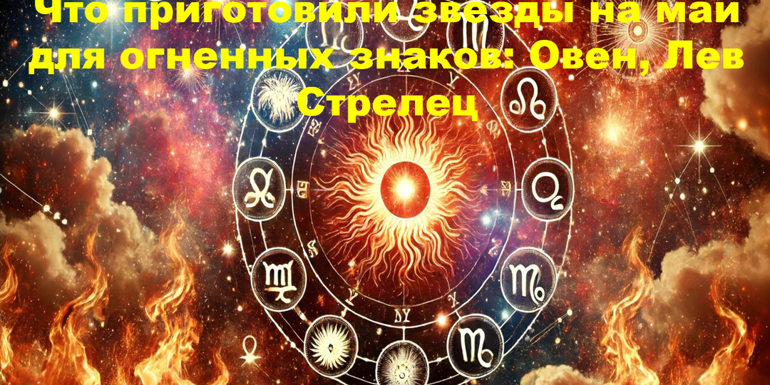 Что приготовили звезды на май для огненных знаков: Овен, Лев Стрелец.