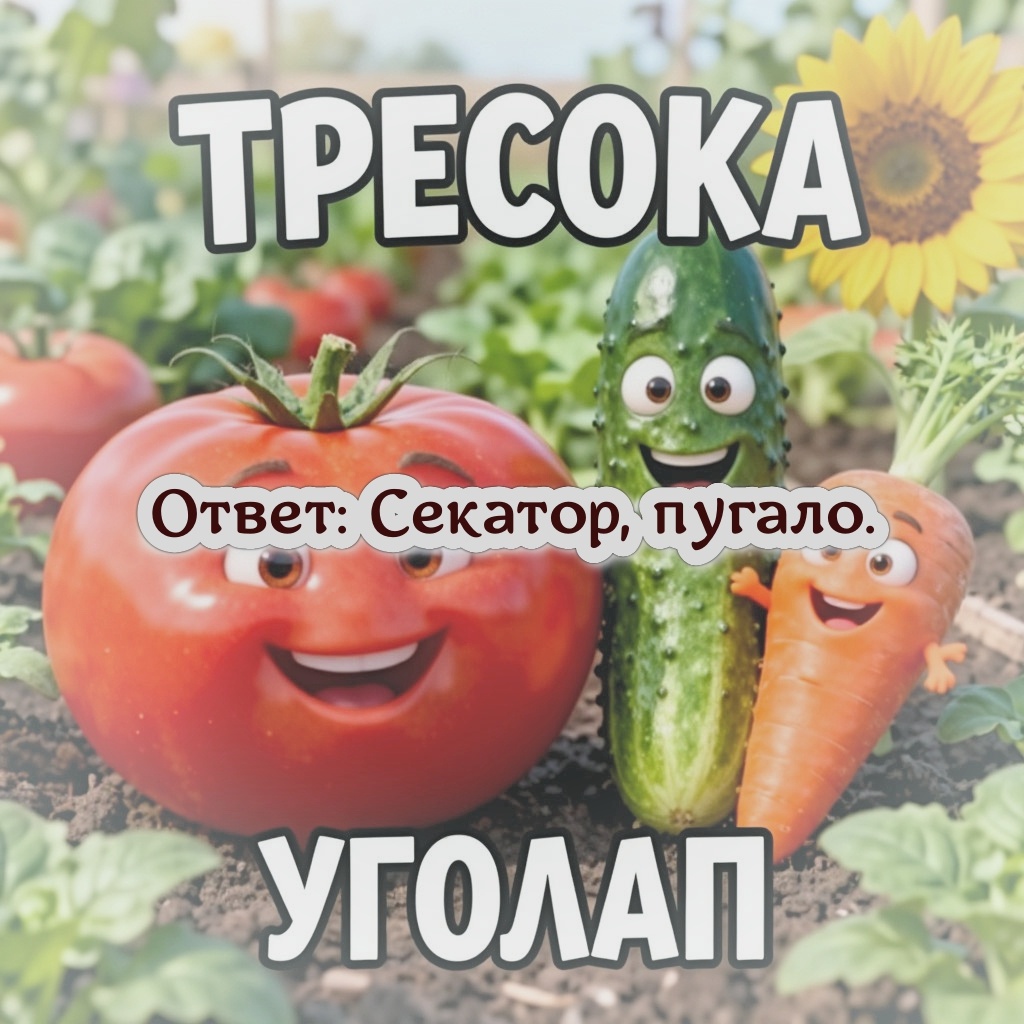 Секатор, пугало.