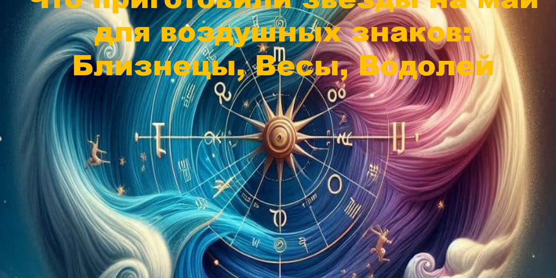 Что приготовили звезды на май для воздушных знаков: Близнецы, Весы, Водолей