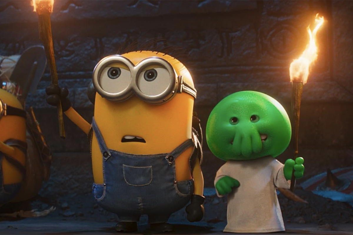 Illumination Entertainment📷Кадр из мультфильма «Миньоны и монстры»
