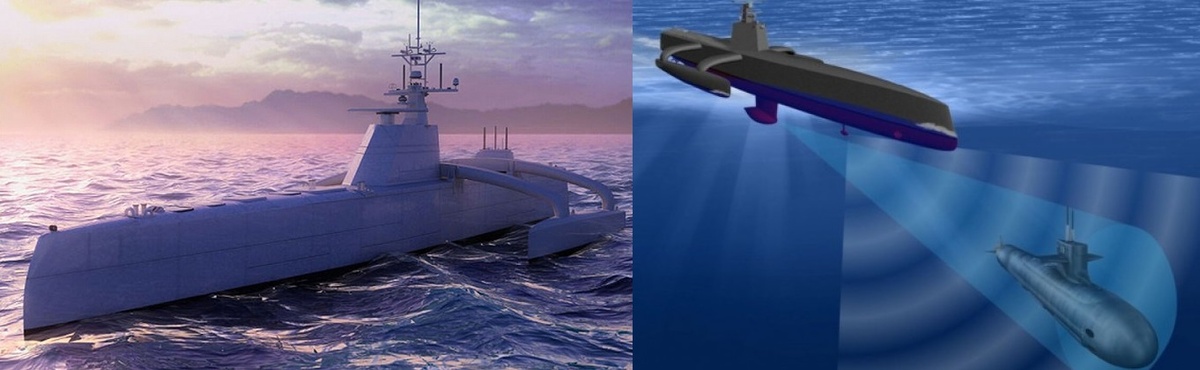 Sea Hunter (Морской охотник) – опытовое беспилотное судно ВМС США, предназначенное для поиска и сопровождения подводных лодок