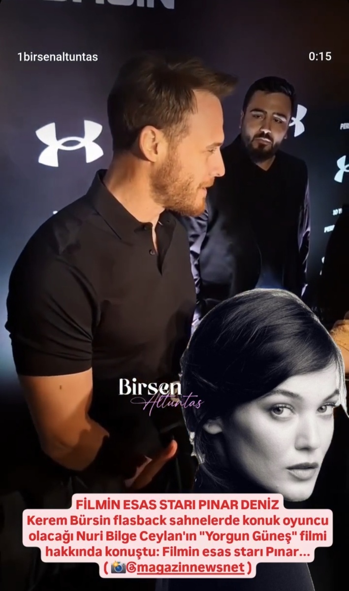 Керем Бюрсин, являюсьсь лицом бренда Under Armour, присутствовал на мероприятии, посвященном десятой годовщине присутствия марки в Турции.