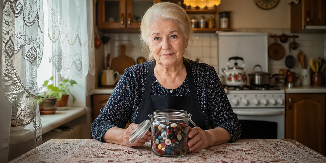 Свекровь хранила на кухне банку с пуговицами и никому не давала к ней прикасаться. Перед ужином открыла крышку и достала ключ без брелока