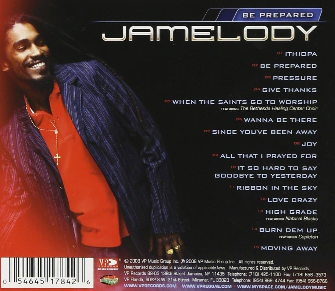 Jamelody - 2009 - Be Prepared - back