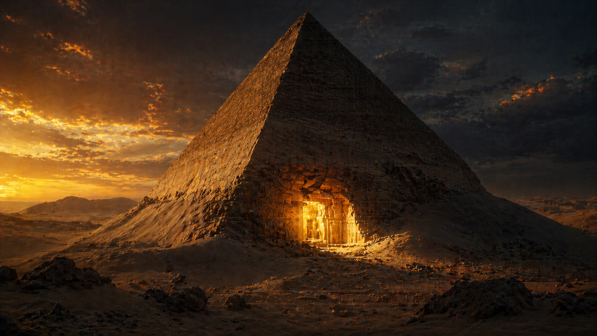 Визуализация: пирамида в Дахшуре