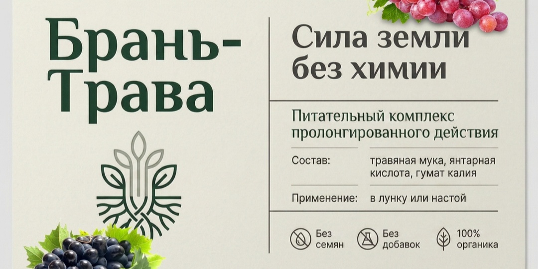 Органическое удобрение для винограда Брань-Трава