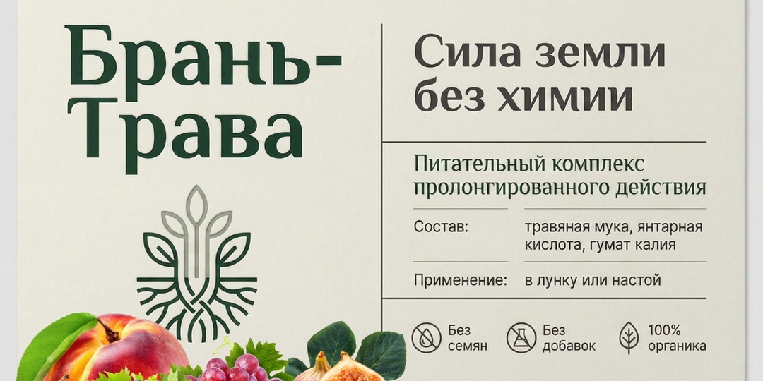 Органическое удобрение для мини деревьев Брань-Трава