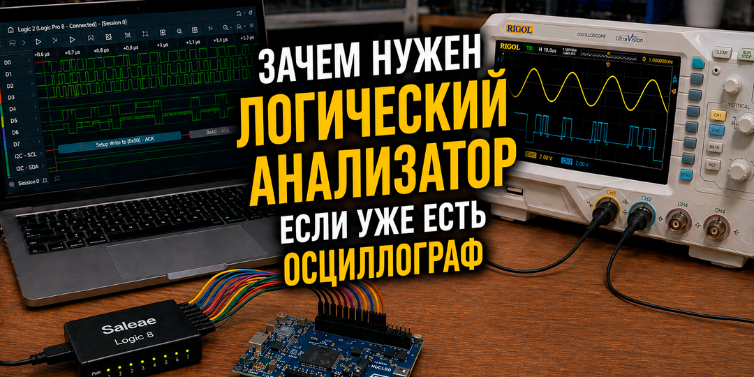Логический анализатор: зачем он нужен, если есть осциллограф