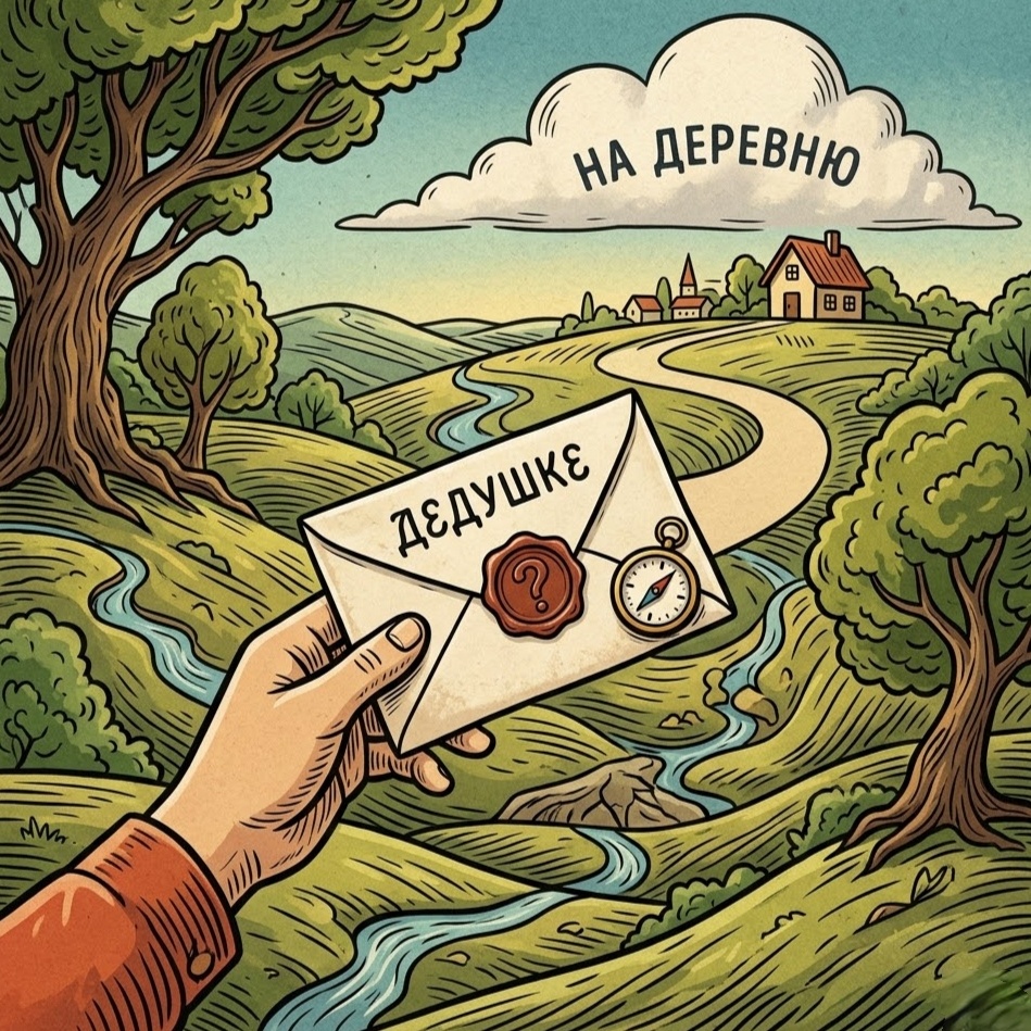 Выражение «На Деревню Дедушке». Обложка